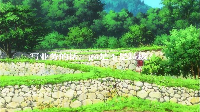 写业务的话，go是不是垃圾？
