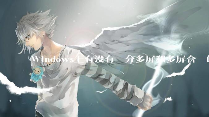 Windows上有没有一分多屏和多屏合一的软件？